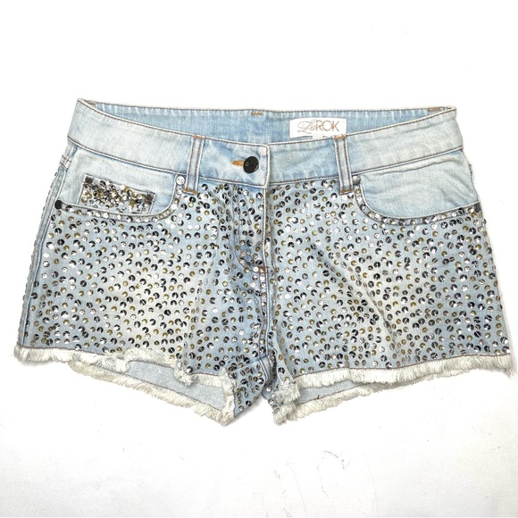 LaROK Denim & Sequin Shorts